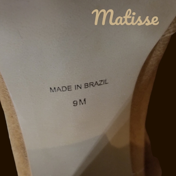 Matisse Lyon Open Toe Bootie Natural Suede - Picture 8 of 9